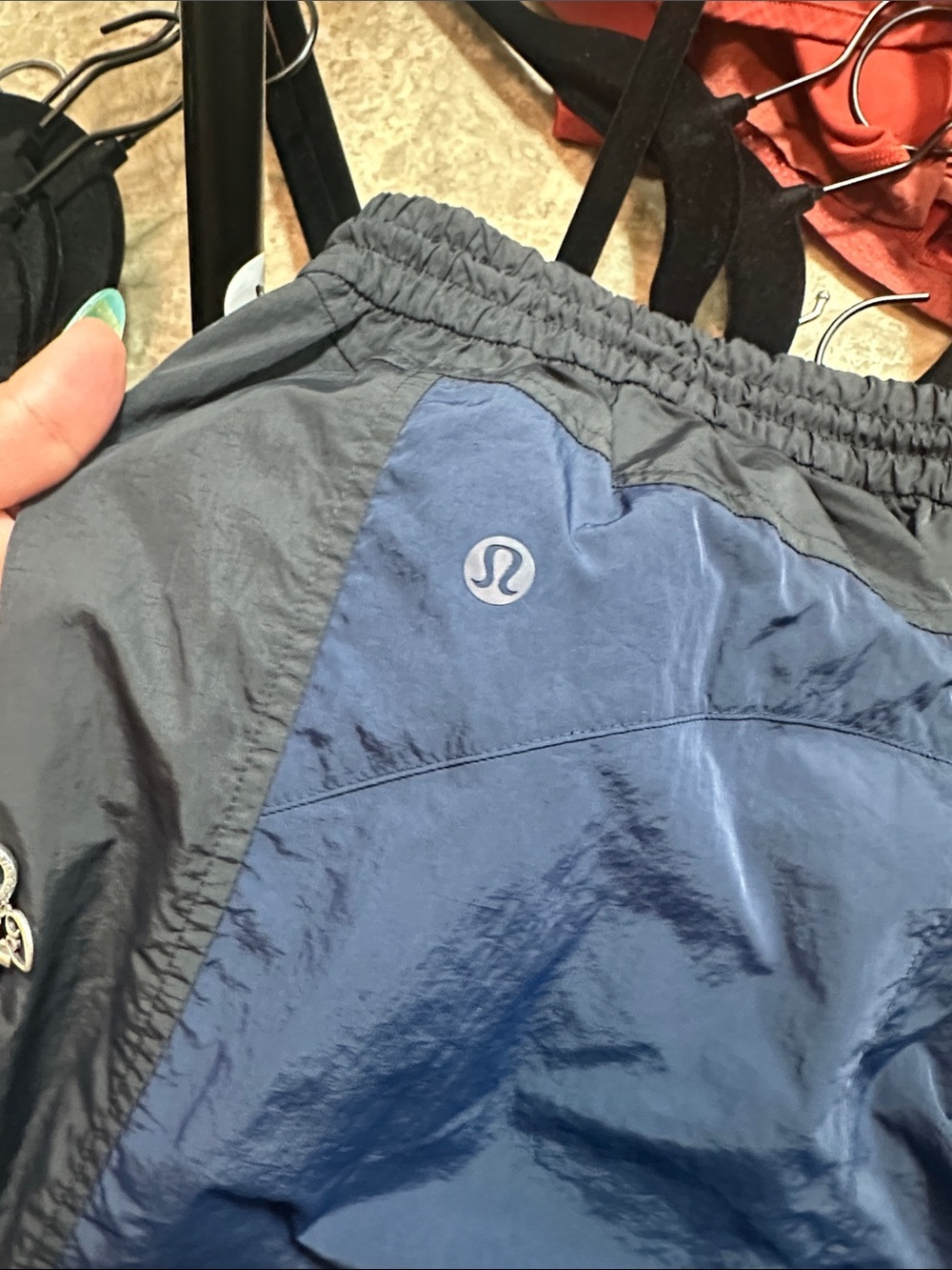 lululemon athletica Navy and Black Windbreaker Joggers - Picture 4 of 5